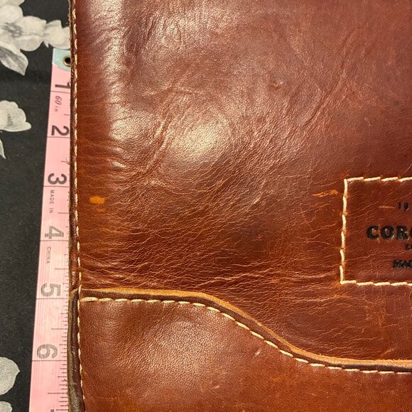 Coronado Leather Company - No. 194 Utility Pouch in Stonewashed Chestnut - Picture 5 of 7